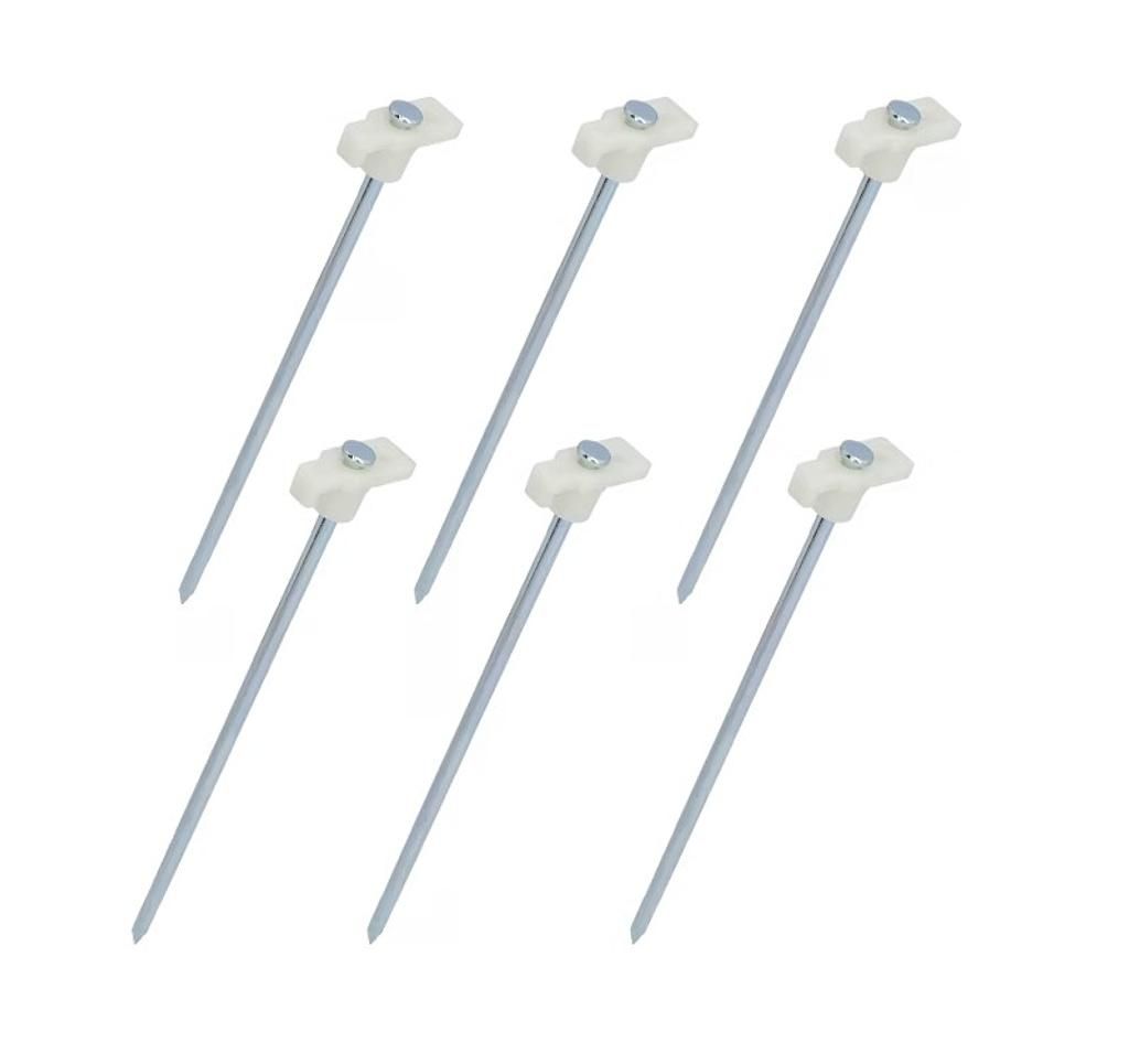 Cartrend tent pegs 24cm, 6 pieces, fluorescent