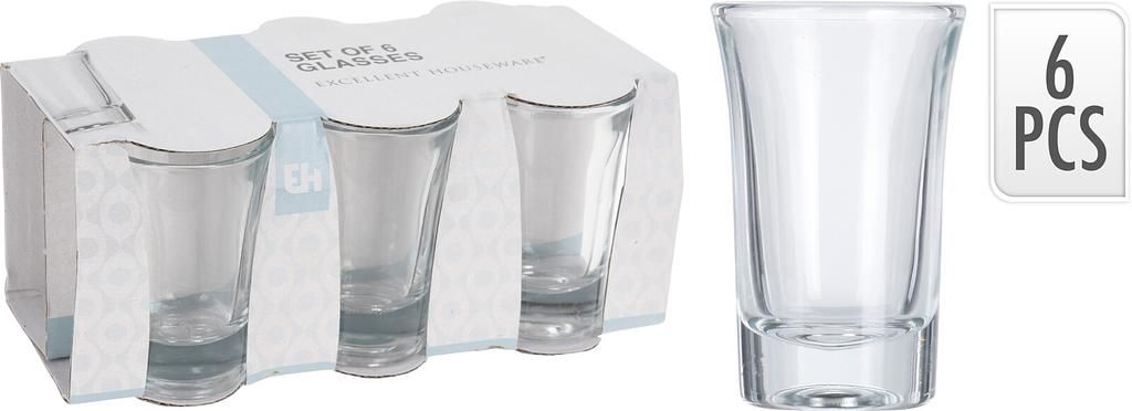 Excellent Houseware Schnapsglas 6-er Set