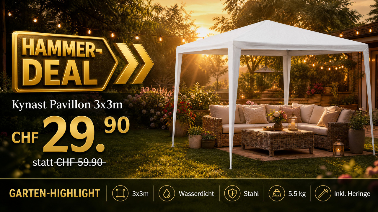 Hammer-Deal Kynast Pavillon 3x3m