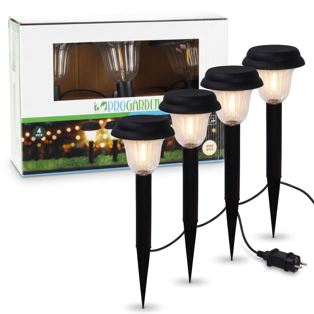 Pro Garden LED Gartenleuchten 4er Set